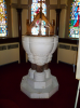 Baptistry & font, on right off the nave